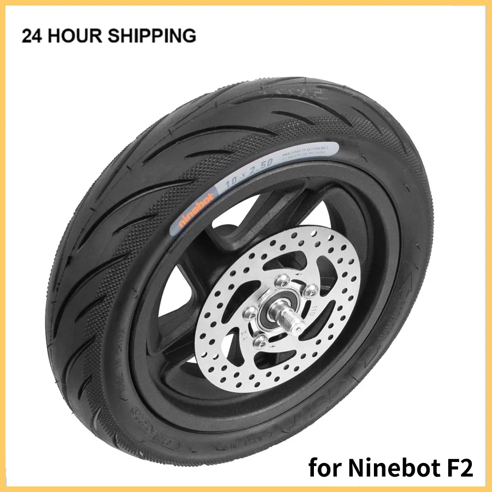 

Electric Scooter Original 10inch Wheel for Segway Ninebot F2 Front Wheel Hub with 10x2.5 Vacuum Tire Assembly Accessories