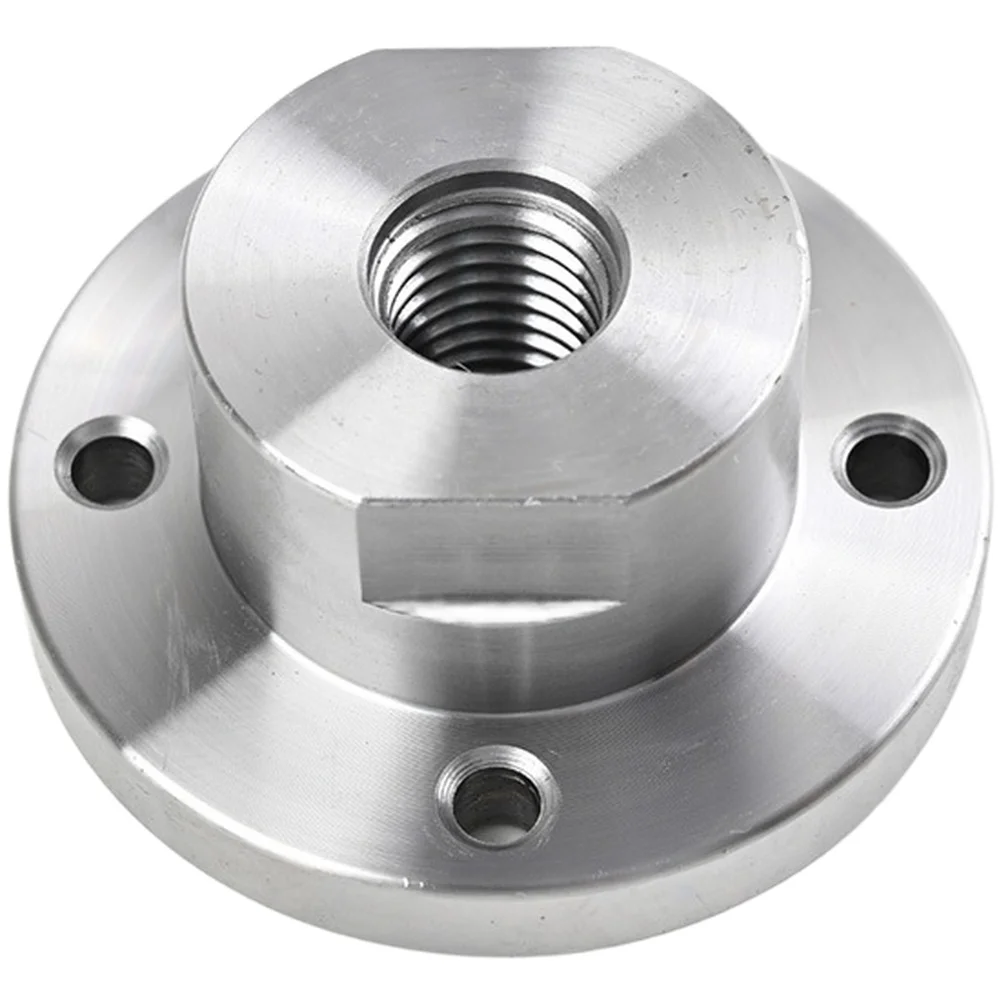 

For Woodturning Wood Lathe Faceplate Silver Professional Accuracy Alloy Steel Construction For 34 x16TPI Spindle