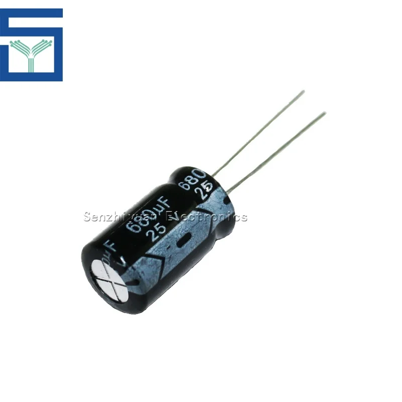 25V680UF CD11 electrolytic capacitor volume: 10x 17