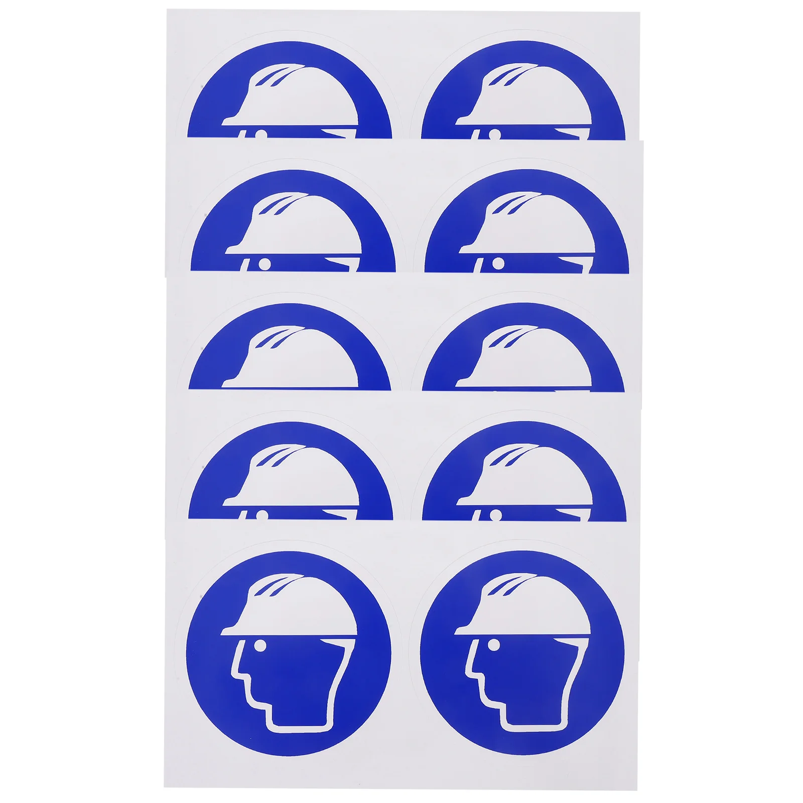 5 Sheets Safety Warning Labels Hard Hat Required Funny Stickers Accessories Accessory Paper Hardhat