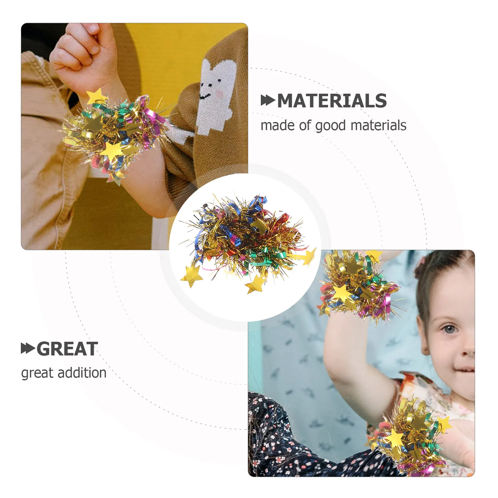 

6Pcs Cheerleading Pom Poms Compact Reusable Attractive Cheerleader Accessories Perfect for Fans Pom Poms Cheerleading