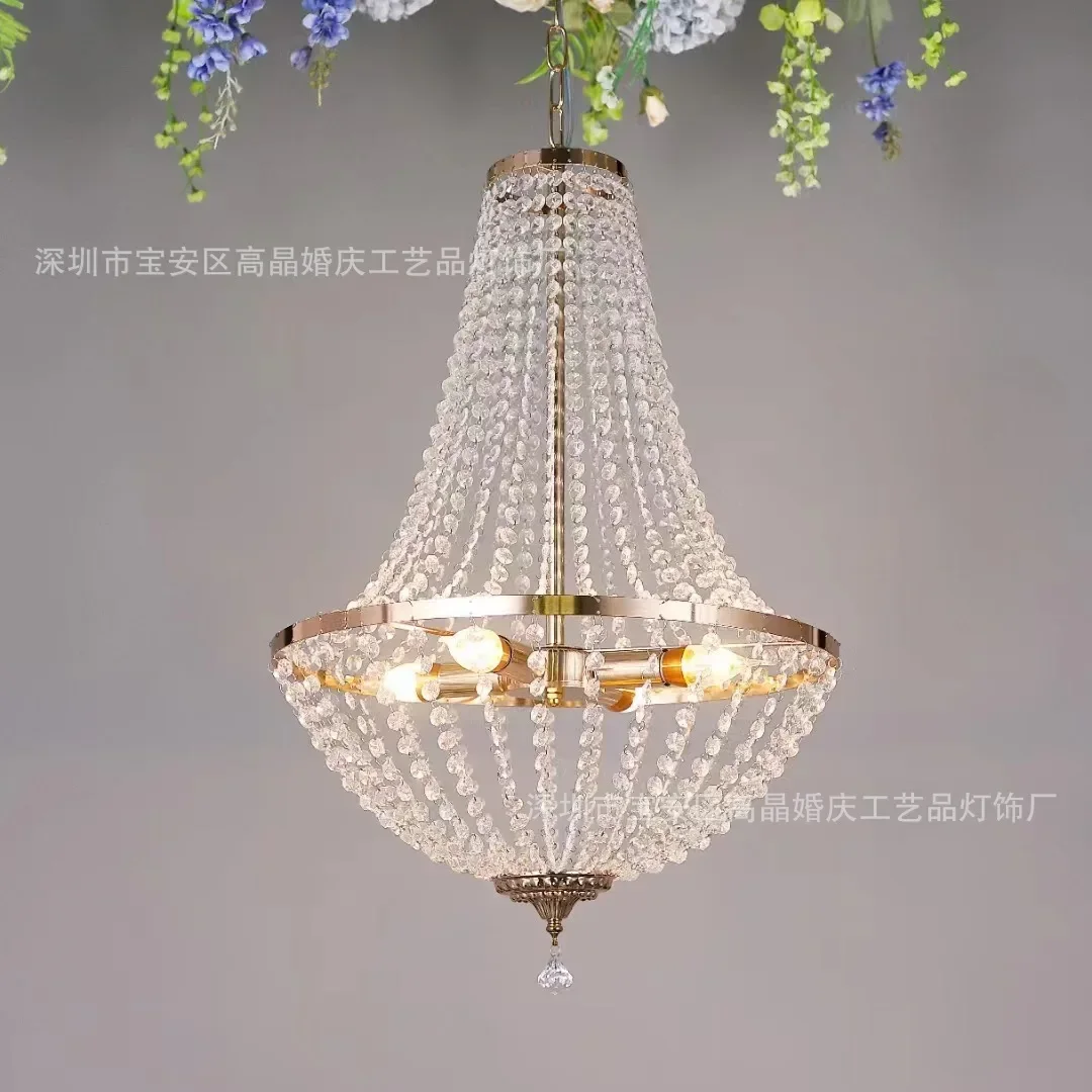 Premium Vintage Crystal Chandelier Ceiling Light Shade Drop Light Easy Fitting Charlotte Pendant Lampshade Without cord kit