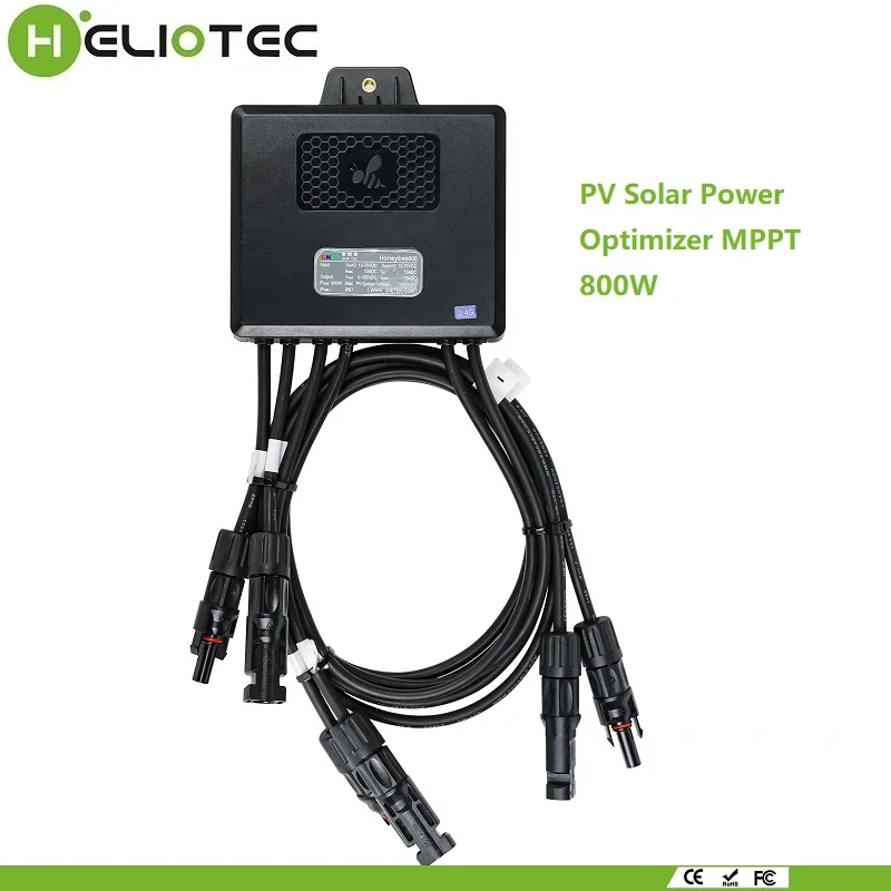 

Heliotec 800W PV Power Optimizer MPPT 12V-75V Input Ip68 Real-time Solar Panel Monitoring Voltage-Limiting Anti-Hotspot