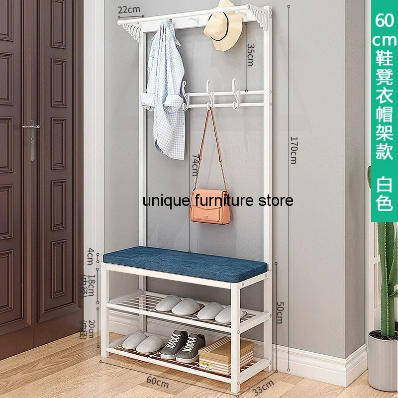 Modern Hanging Metal Coat Racks Rack Shoe Shelves Luxury Entrance Hall Coat Rack Storage Hallway Guarda Roupa Home Furniture