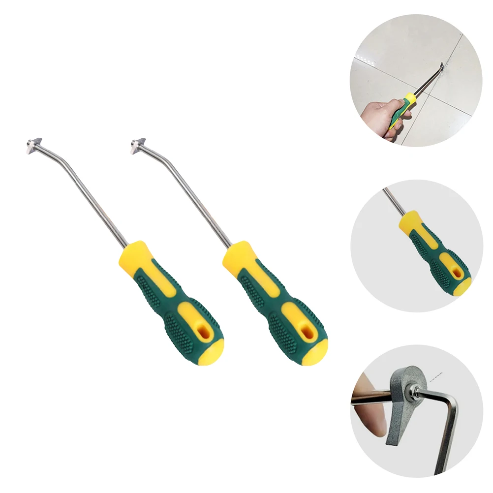 

2 Pcs Tile Slotter Cleaner Tungsten Steel Alloy Durable Compact Lightweight Non Slip Great Tool Tile Joint