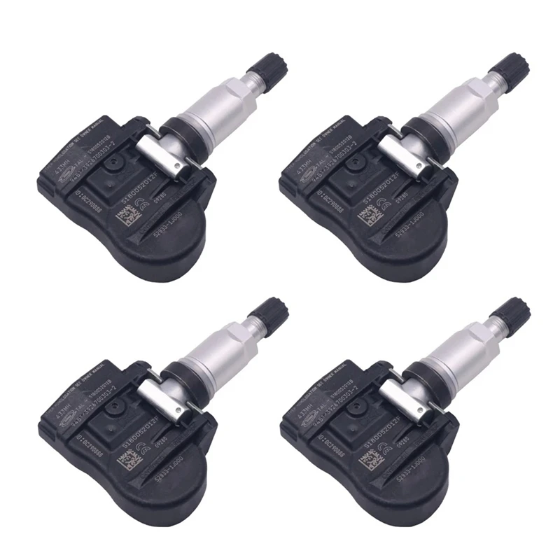 

4Pcs 52933-1J000 TPMS Pressure Monitor Sensor Tire Monitoring System For Kia Optima Sorento Hyundai I20 IX20 529331J000