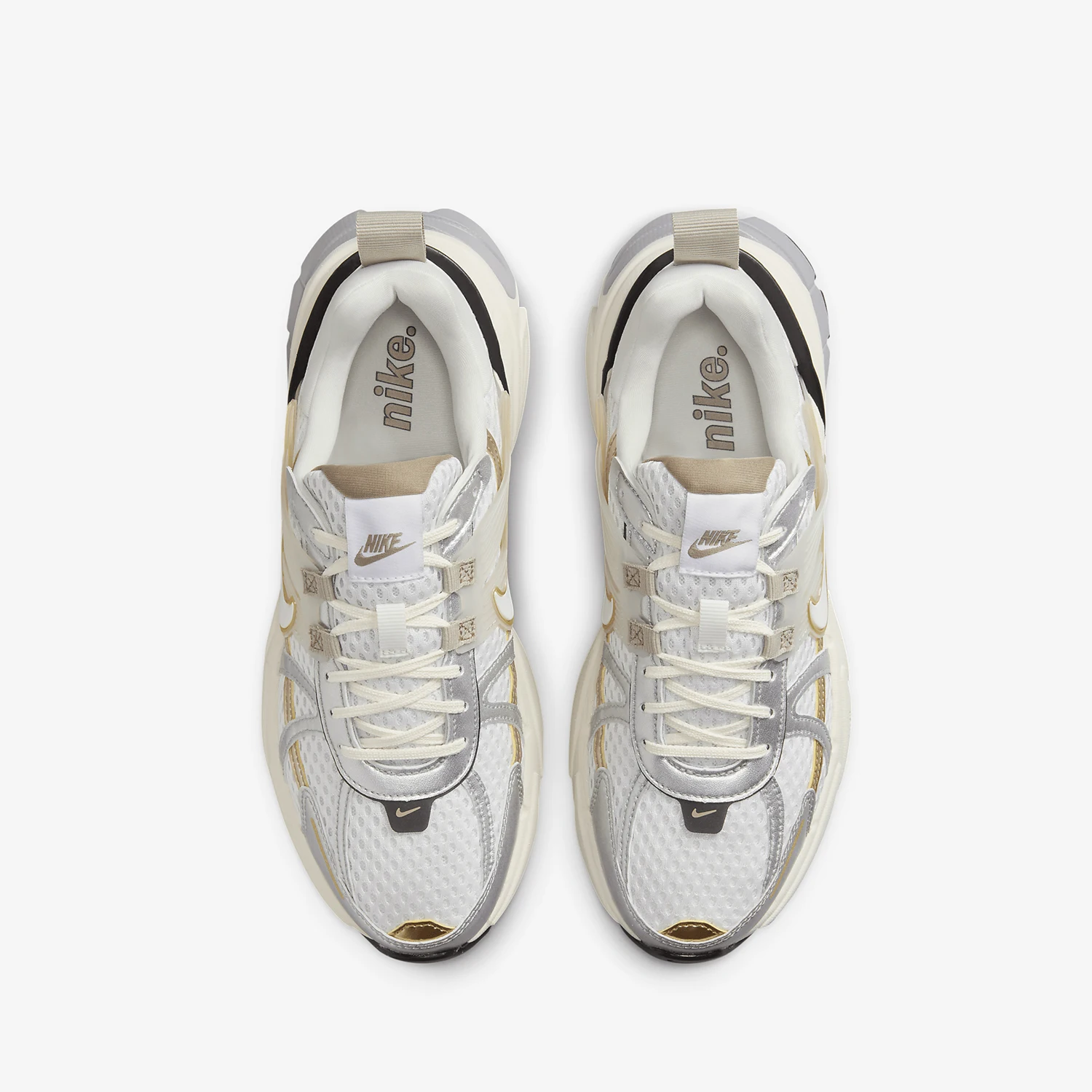 حذاء الجري Nike Official Authentic V2K Run للرجال والنساء ذو الرقبة المنخفضة المتينة HJ7245-100