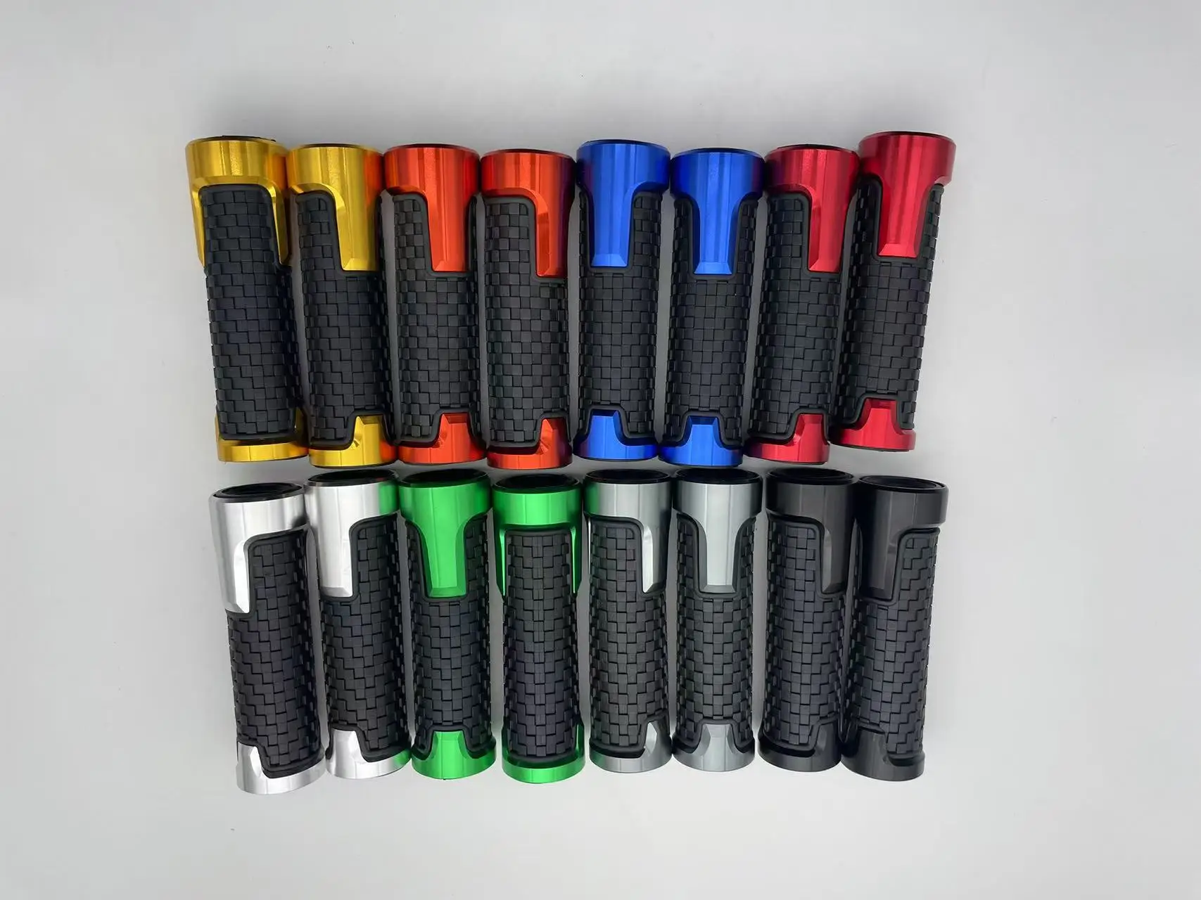 

7/8'' Motorcycle Grips Hand Bar Grips Rubber Anti-Slip Mountain Motocross Handlebar for Yamaha Kawasaki Universal Pit Bike