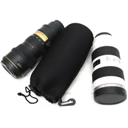 Camera Lens Pouch Bag Waterproof Video Lens Soft Drawstring Protector Case For Canon Sony Nikon for Most Digital SLR Camera