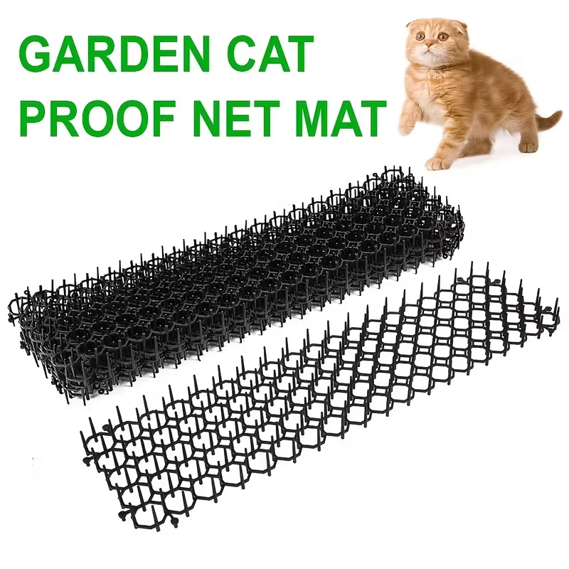Cat Sting-Repellent Pad and Cat Protection Net Are Used for Roof Garden Sofas