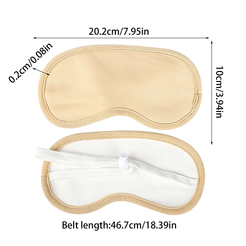 Wiederverwendbare Bio-Rizinusöl-Augenmaske mit verstellbarem Gummiband – Wiederverwendbare Augenpads für ätherische Öle – Detail 10