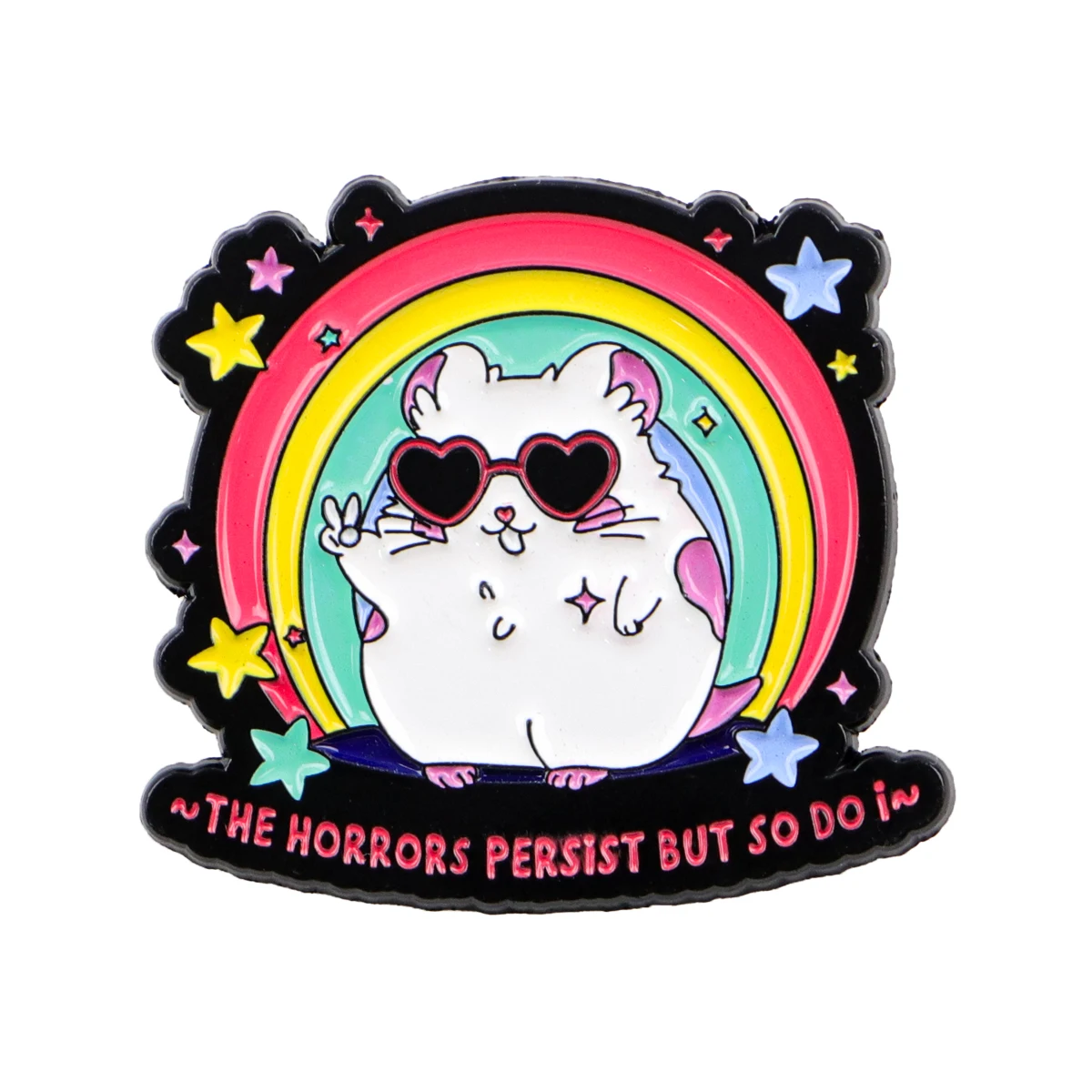 Funny Animals Enamel Pin, Cartoon Cat Brooch