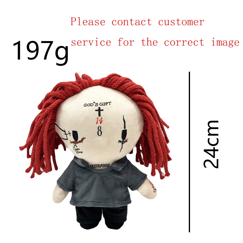 Muñecos de Peluche del Rapero Cantante Trippie Ken Carson, Lindos Peluches de Animales, Muñeco de Peluche de Gato Suave, Regalo para Niños, Niñas y Fans