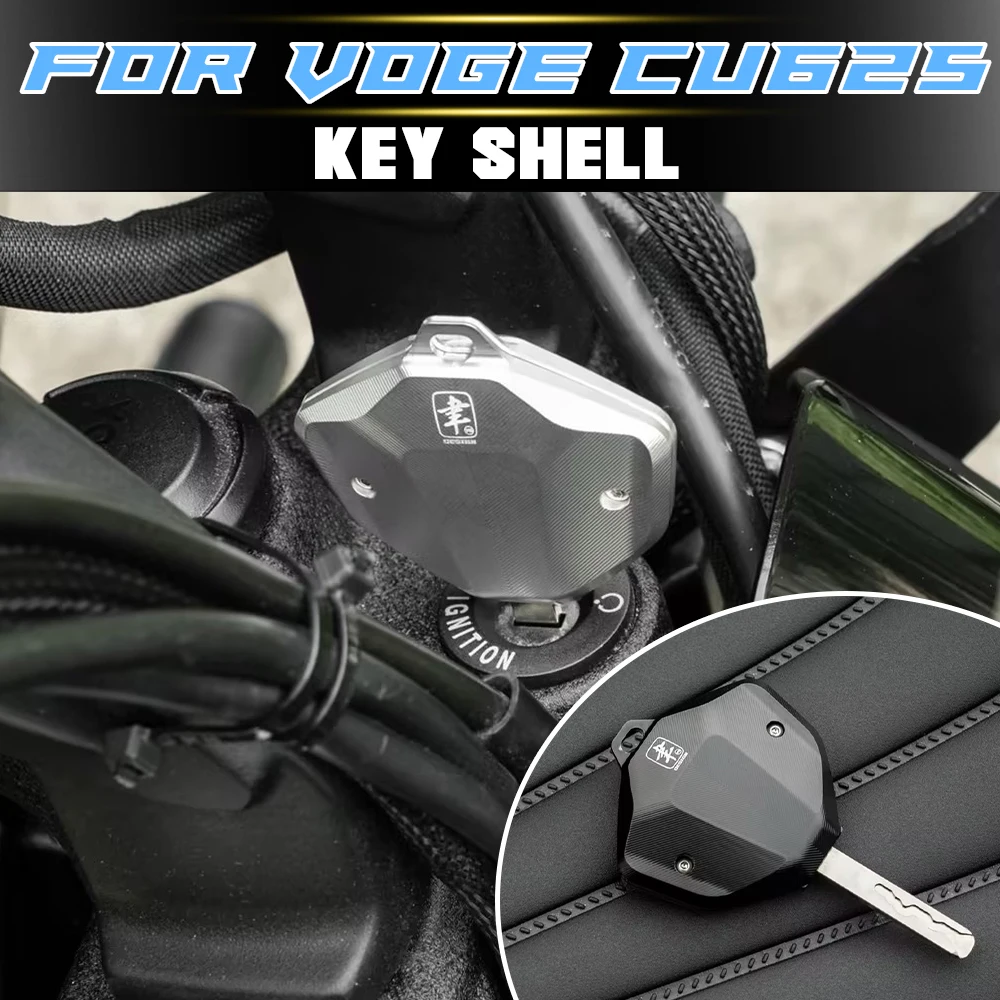 

For VOGE CU625/CU525/CU250Modified Alloy Key Shell Anti-drop Decor Accessory