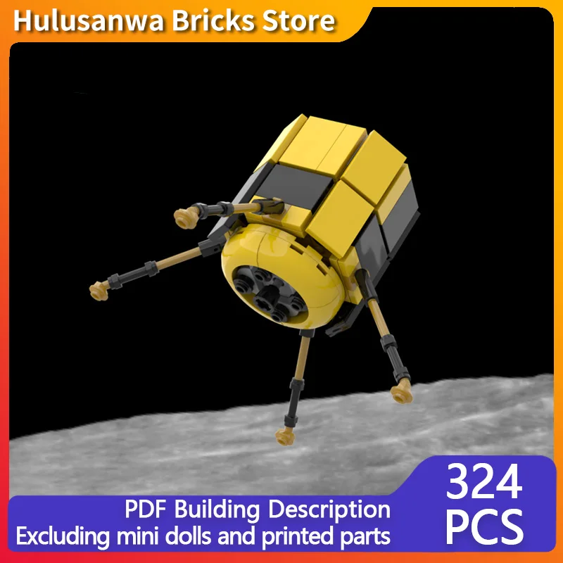 

Aerospace Lunar Lander Model MOC Building Bricks War Equipment Modular Technology Gifts Holiday Assemble Children Toys Suit