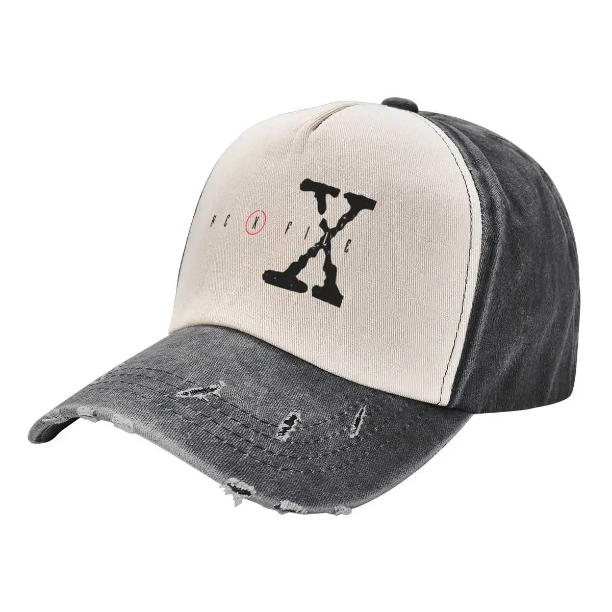 The X FilesAged Worn Logo1990_s TelevisionMulder and Scully Baseball Cap Hat Baseball Cap Golf Luxury Cap Men's Women's