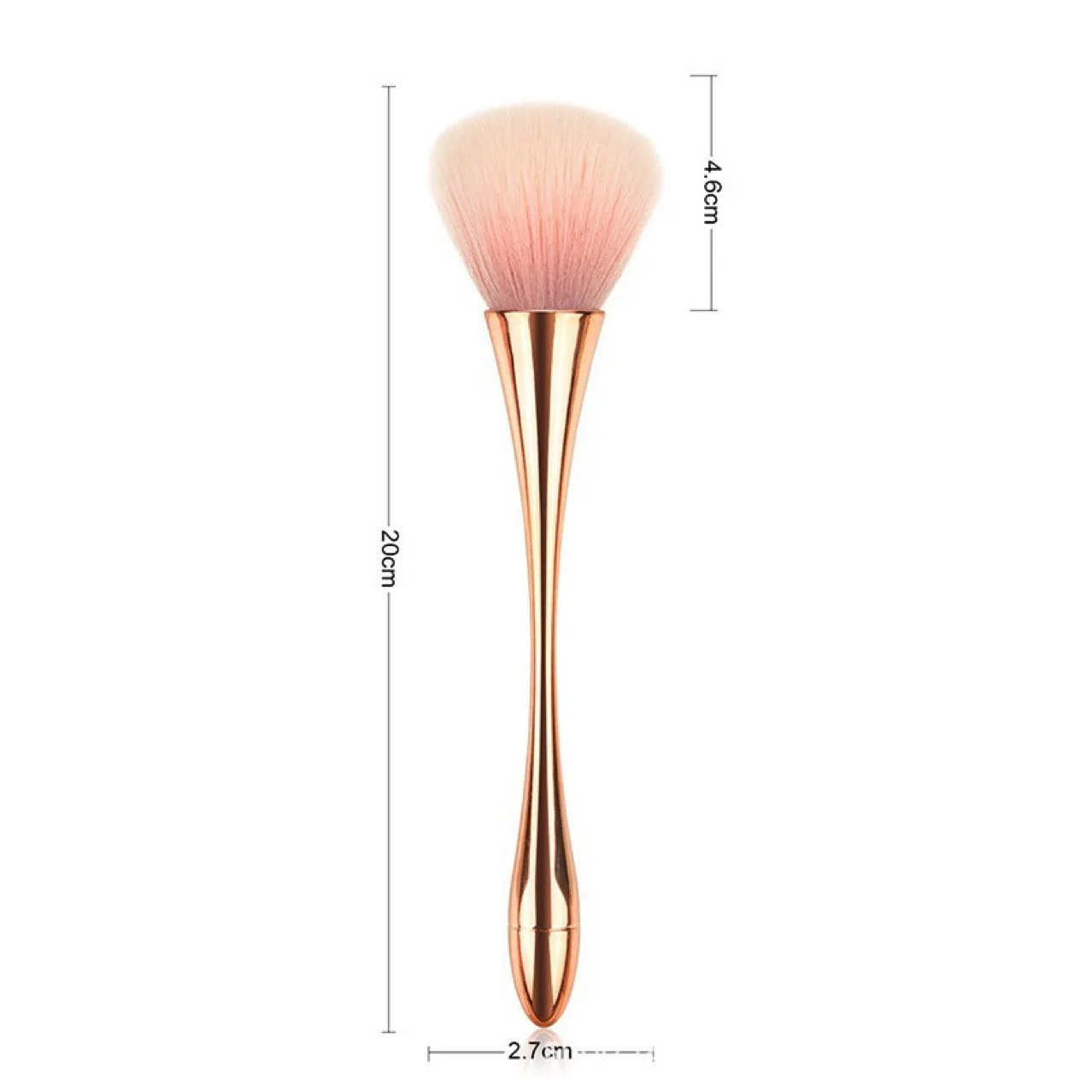 

Профессиональная кисть для пыли для ногтей большого размера, мягкая пушистая блестящая пудра для очистки маникюра, женский инструмент для макияжа «сделай сам»