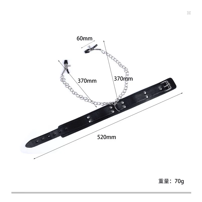 ألعاب الكبار ألعاب مثيرة للنساء الأزواج BDSM عبودية الوثن طوق سلسلة الياقات الحلمة المشابك المهبل البظر منتجات جنسية 18 + #6