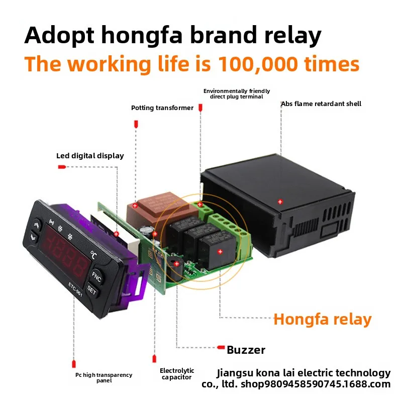 ETC-961 English Thermostat Refrigeration and Frosting Thermostat Freeze Refrigeration Thermostat