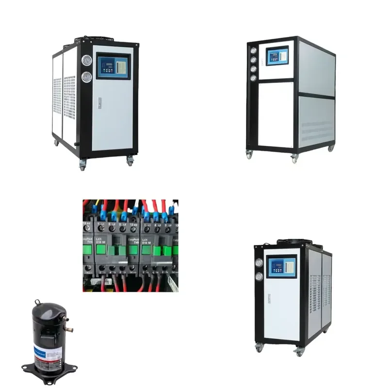 for Plastic Processing Water Cooled Chillers with Water Tank Coil and Modular Air Cooled Chillers Ice Bath Machine Cooling