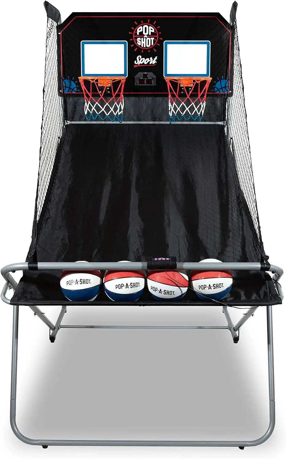 Dual Shot Sport Arcade Basketball Fun at Home Paddle Scoring  10 Game Modes 4 Balls