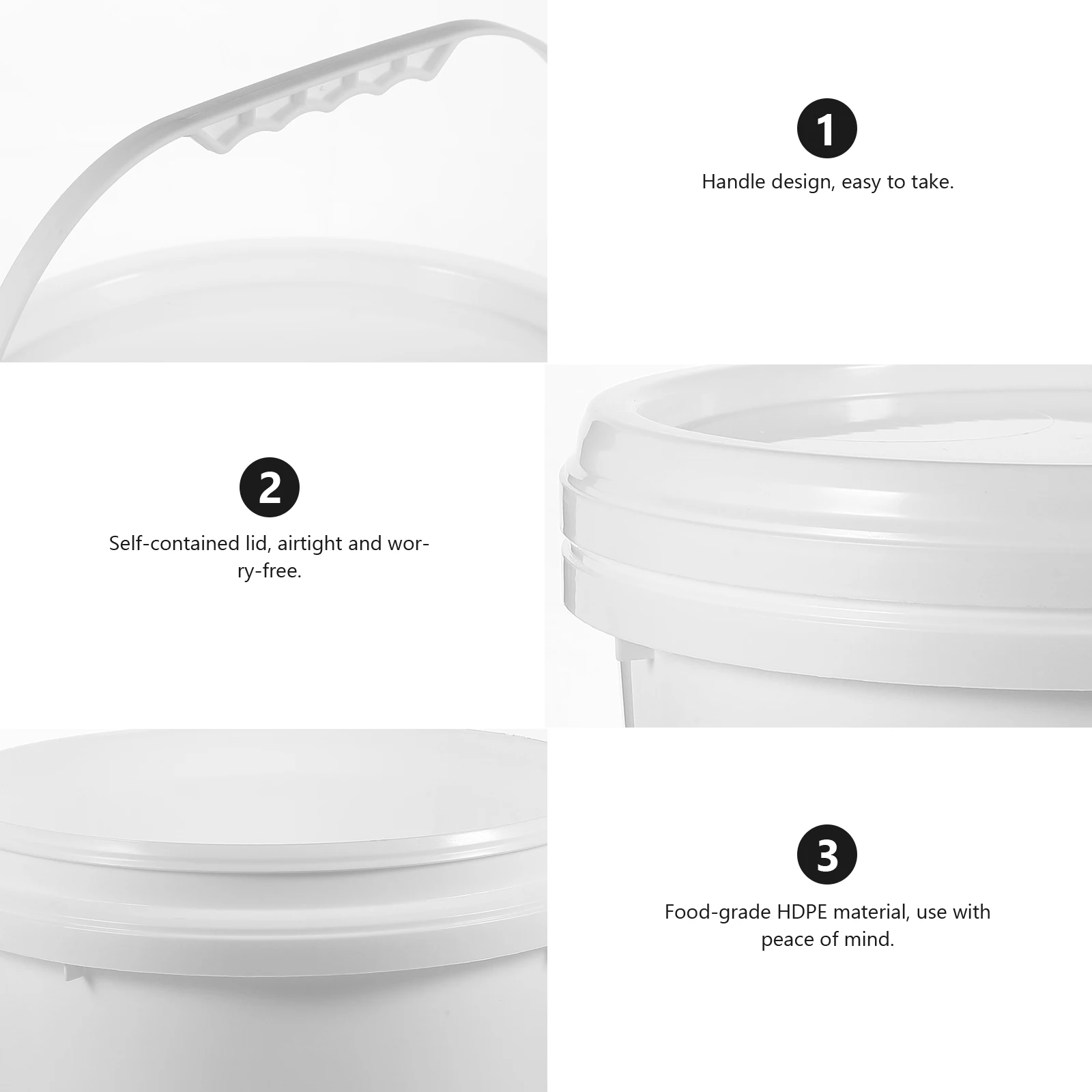 

Painting Bucket Pigment Container 10 Liter Airtight Durable Drop Resistant High Strength Multi Functional Paint Storage