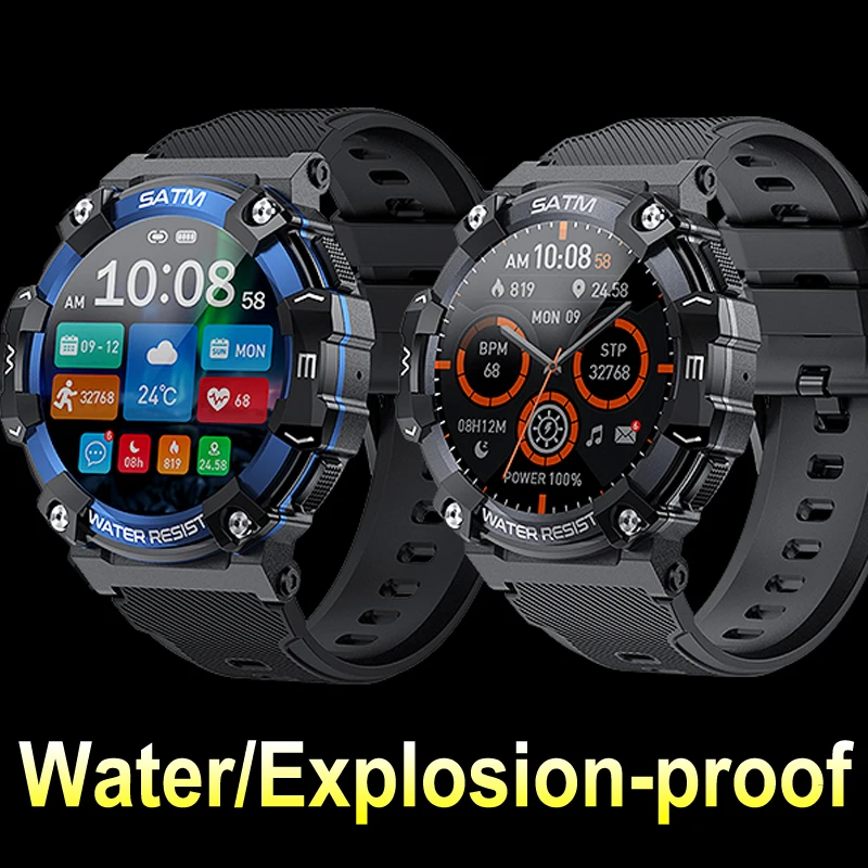 

NAMOFOTO Men Smartwatch 1.39'' 5ATM IP68 Waterproof Clock Explosion Proof Wristwatch BT Call Outdoor Sport Fitness Smart Watch