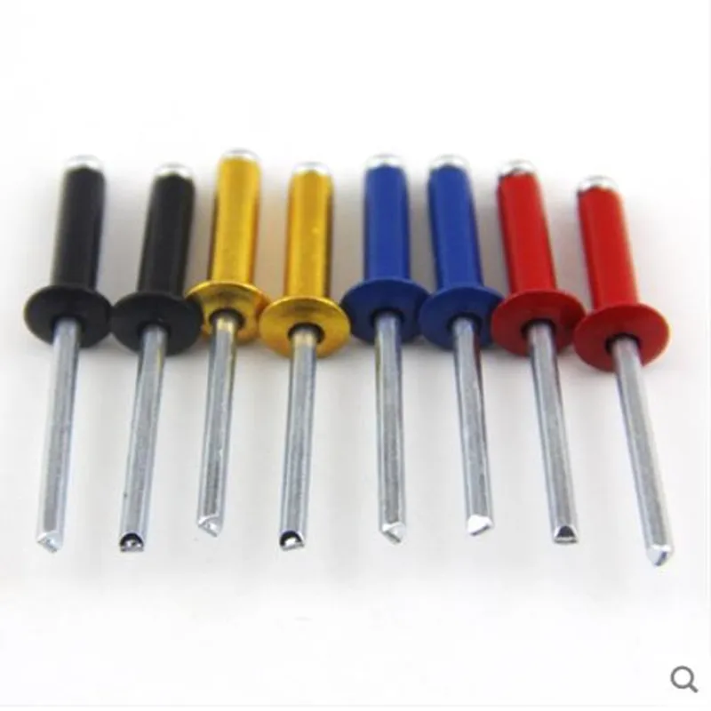 10/20pcs M3.2 m4 m5  Colourful red  gloden blue  Aluminium Mushroon Head Break Mandrel Blind Rivets Nail Pop Rivets