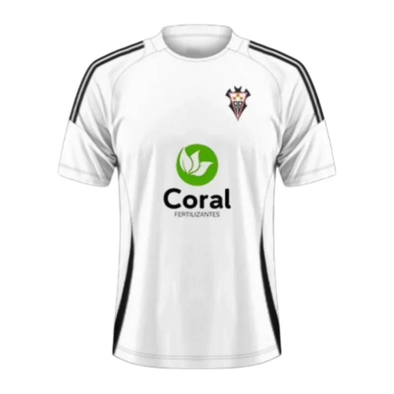Camiseta de Fútbol Atlético Albacete 2024-25, Equipación Local, Impresión 3D, para Adultos y Niños, Estilo Deportivo, Secado Rápido, Suave y Ligera