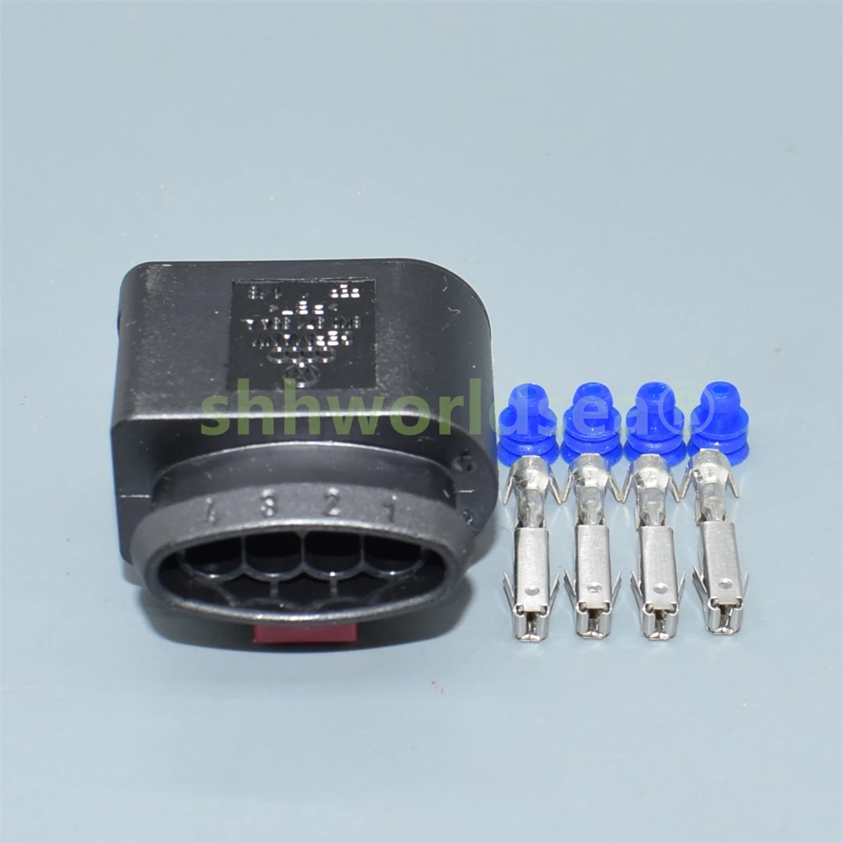 shhworldsea 4 Pin/Way Female Ignition Coil Connector Plug With Terminal Seal For AUDI A8 VW 8K0 971 994 8K0971994