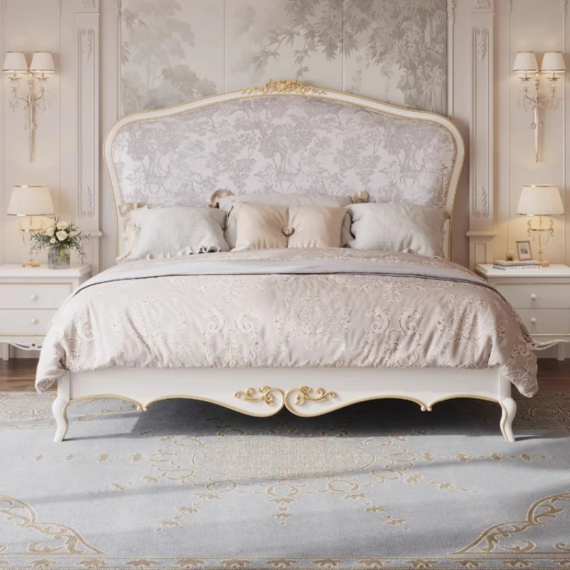 

Luxury Frame Double Bed Set Mattress Australia Wooden Bedroom Queen Double Bed Full Size Storage Camas De Dormitorio Furniture
