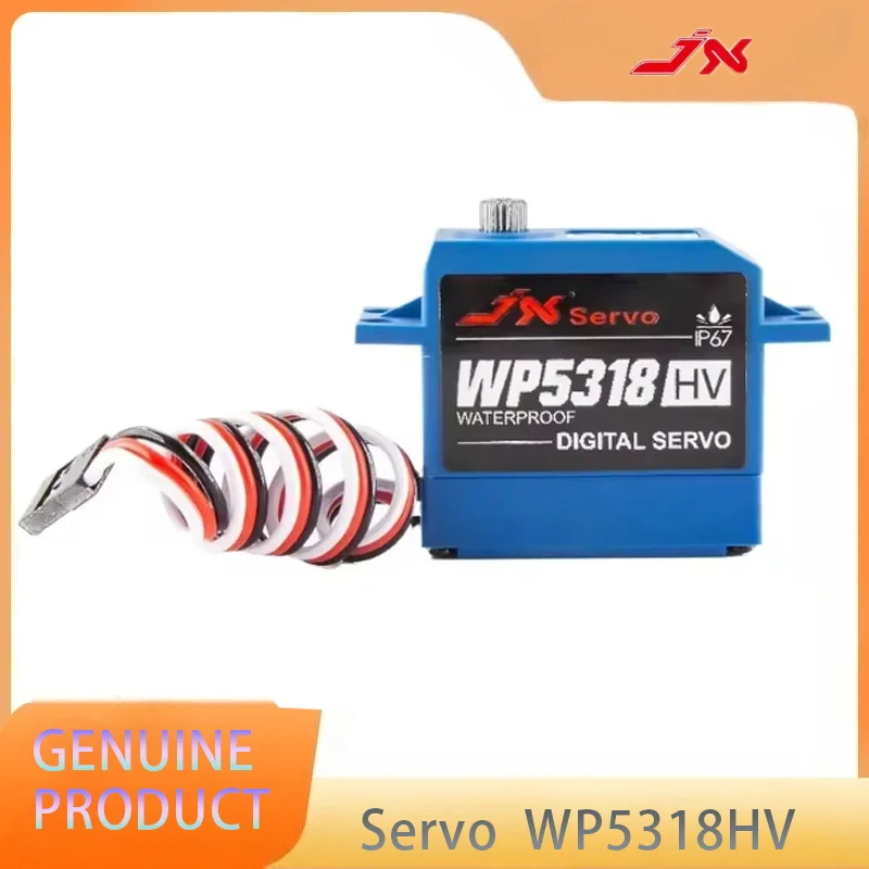 JX WP5318HV 18kg Wodoodporny Serwo Cyfrowe z Metalowymi Przekładniami 25T Wysoki Moment Obrotowy Silnik z Rdzeniem do Samochodów RC Robotów Dronów Łodzi Buggy Crawlerów TRX-4