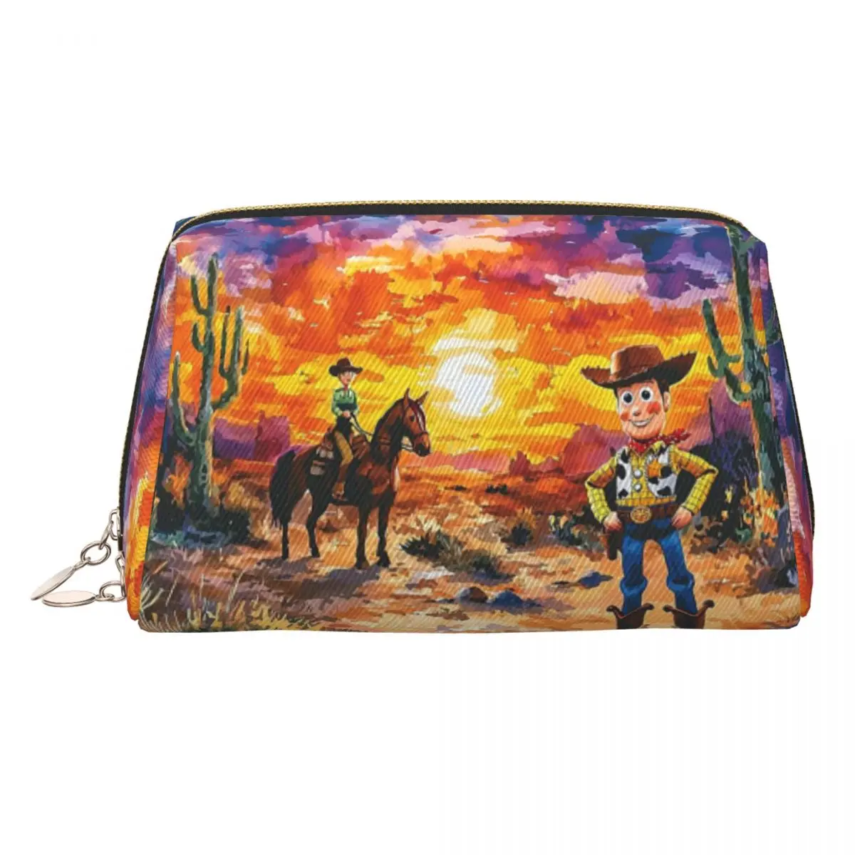 

Custom Toy Story Woody Animes Cosmetic Bag Women Kawaii Large Capacity Makeup Case Beauty Storage Toiletry Bags