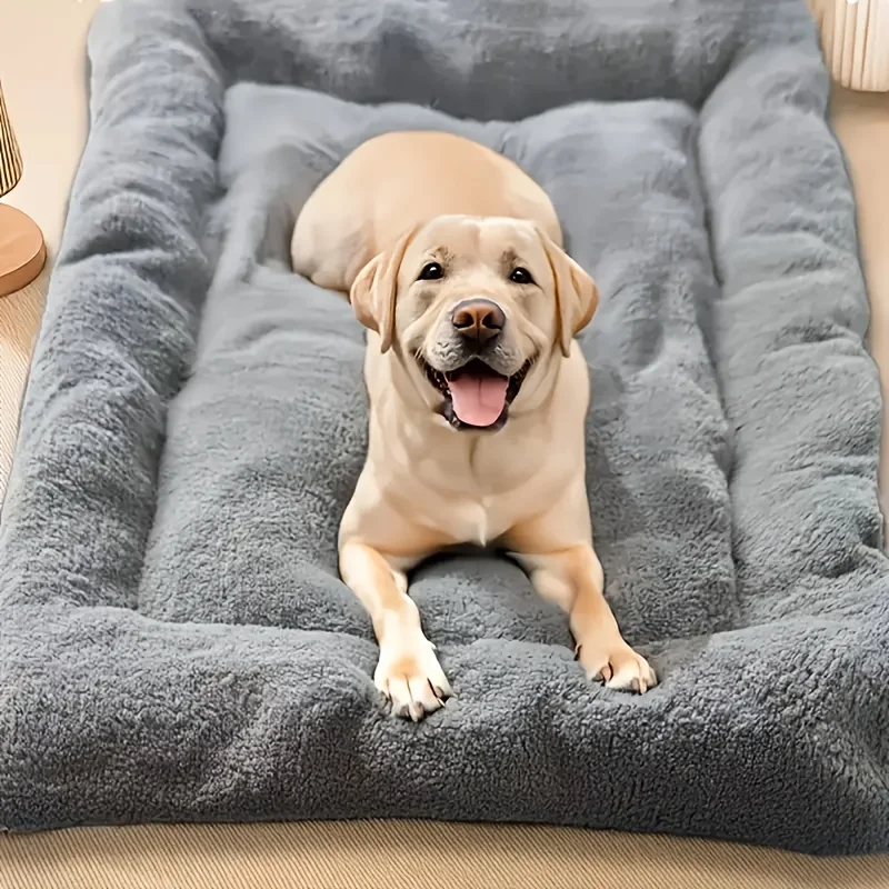 

Dog Pet Beds Extra Large Plush Dog Bed Sofa Thickened Super Soft Polyester Pet Mat Dog Crate Mat Bed For Dog Beds ﻿