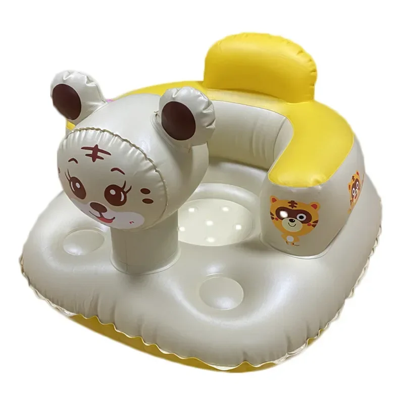 Thickened Baby Inflatable Sofa Obedient Tiger Cushion High Quality Comfort Baby Learning Seat Dining Chair Portable Stool Toy