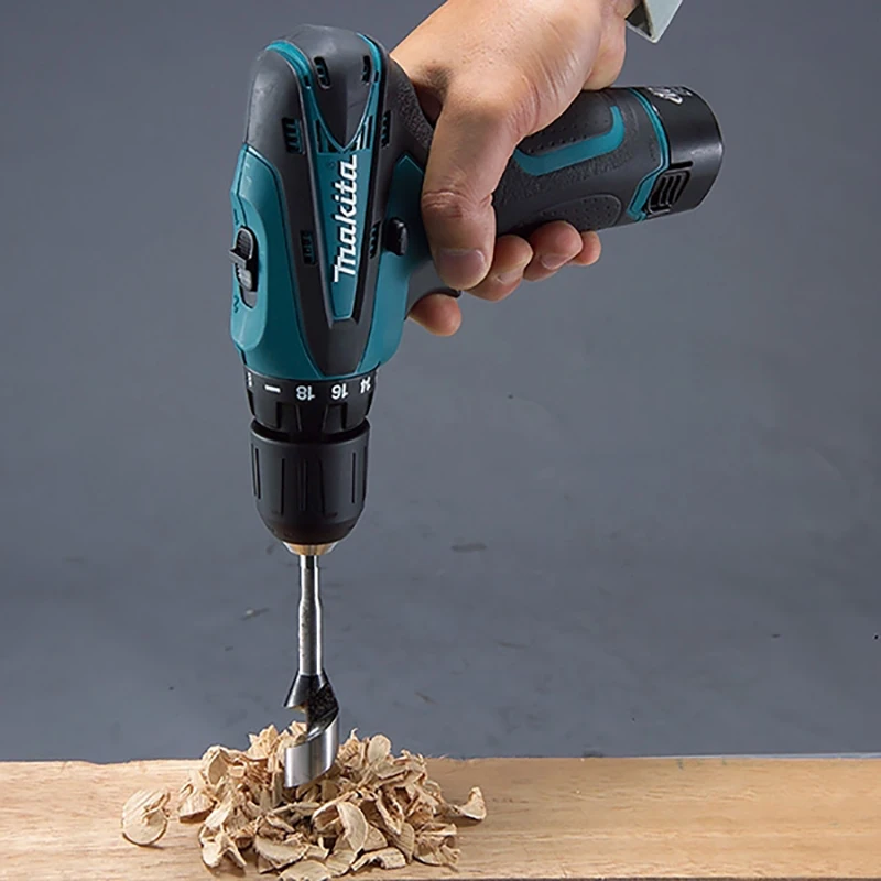 Imagem -05 - Makita-drill Elétrica Portátil sem Fio Chave de Fenda e Bateria de Lítio Ajustável de Velocidades 10.8v