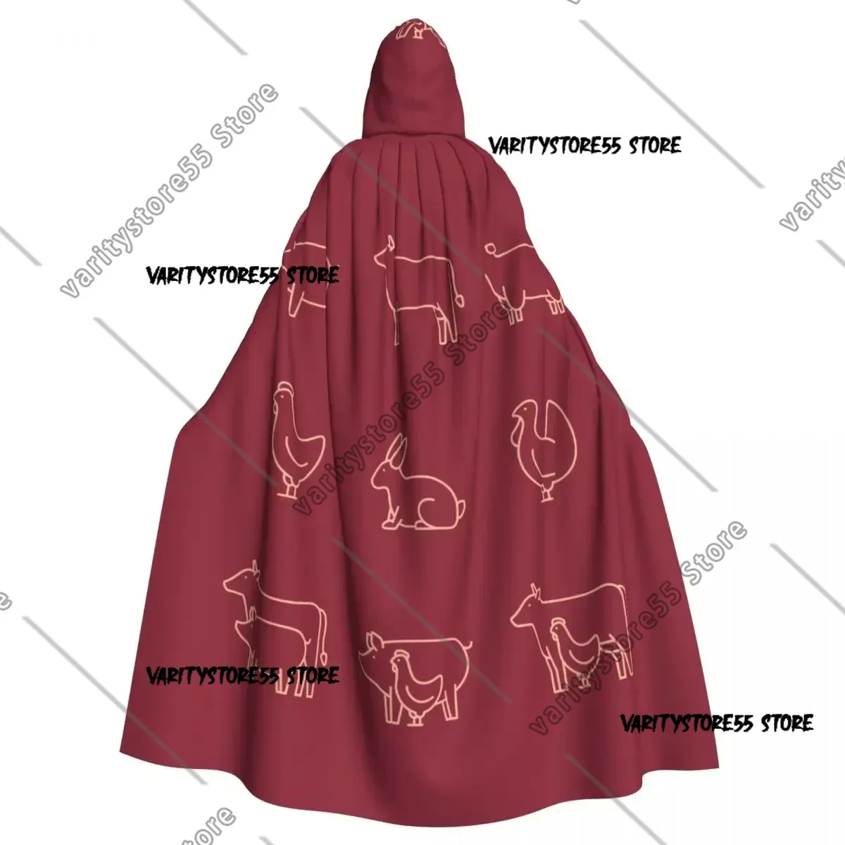 

Модная ночная одежда, подходящая для мужчин и женщин, плащ с капюшоном, полиэстер, унисекс, накидка ведьмы, аксессуар для костюма, сельскохозяйственные животные, эльф, пу