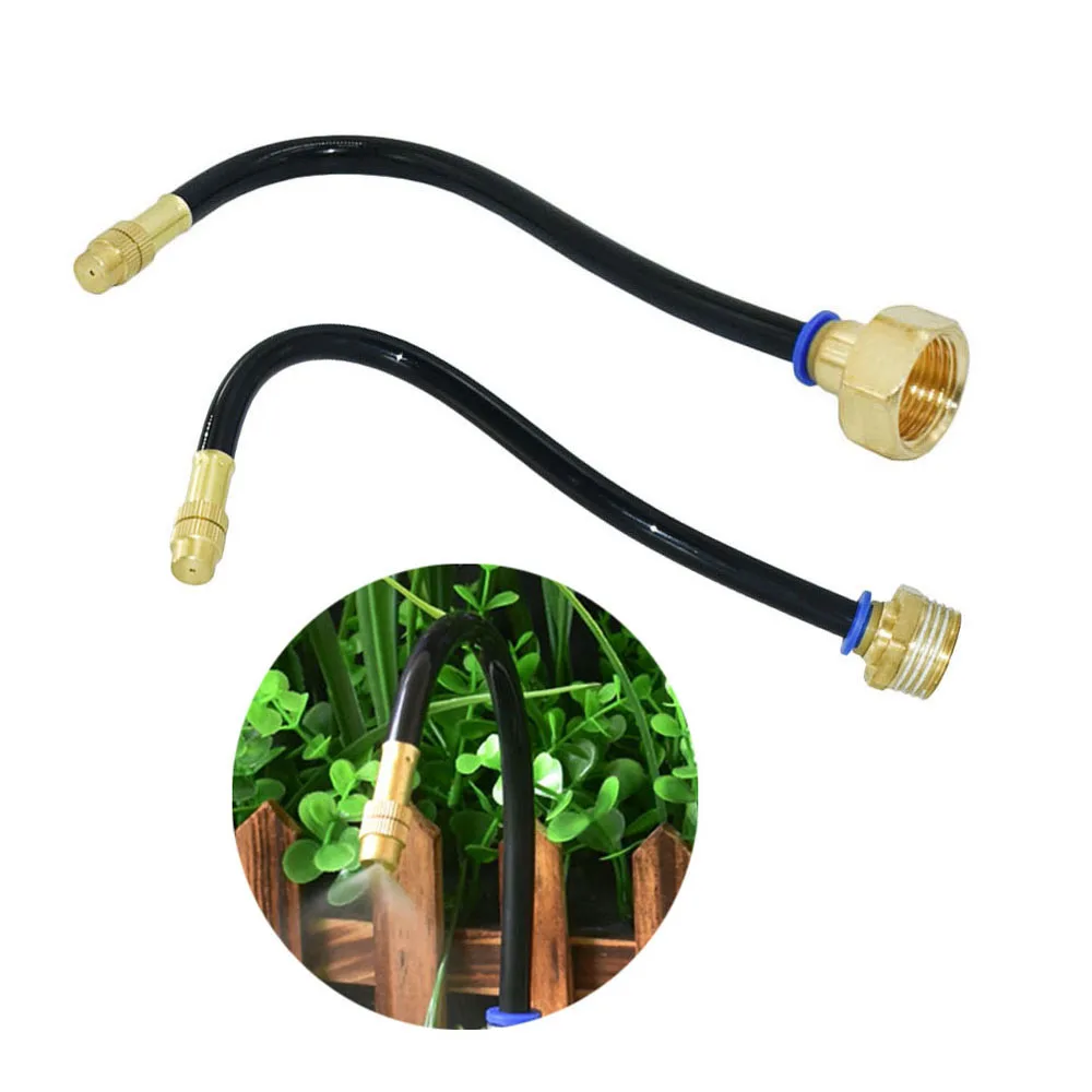 

1/2 Thread 20cm Flexible Mist Nozzle Brass sprinkler Nozzles Copper Drip Irrigation System Fitting