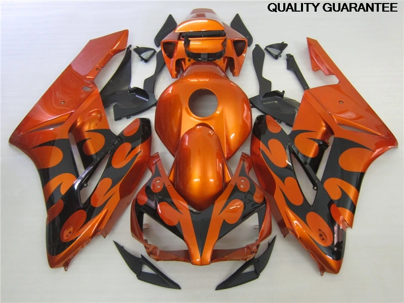 Rebuild Plastic Fairing Kit For Honda CBR1000RR 04 05 Burnt Orange Black Fairings Set CBR1000RR 2004 2005 OT12