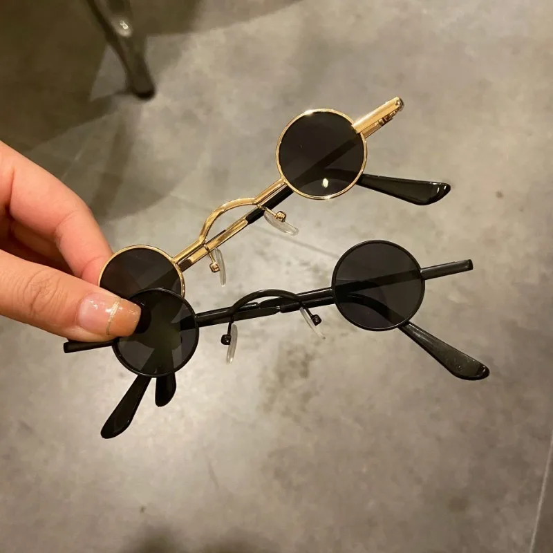 

10pcs Retro Sunglasses Round Men Metal Frame Kid Children Small Round Framed Sunglasses Fashion