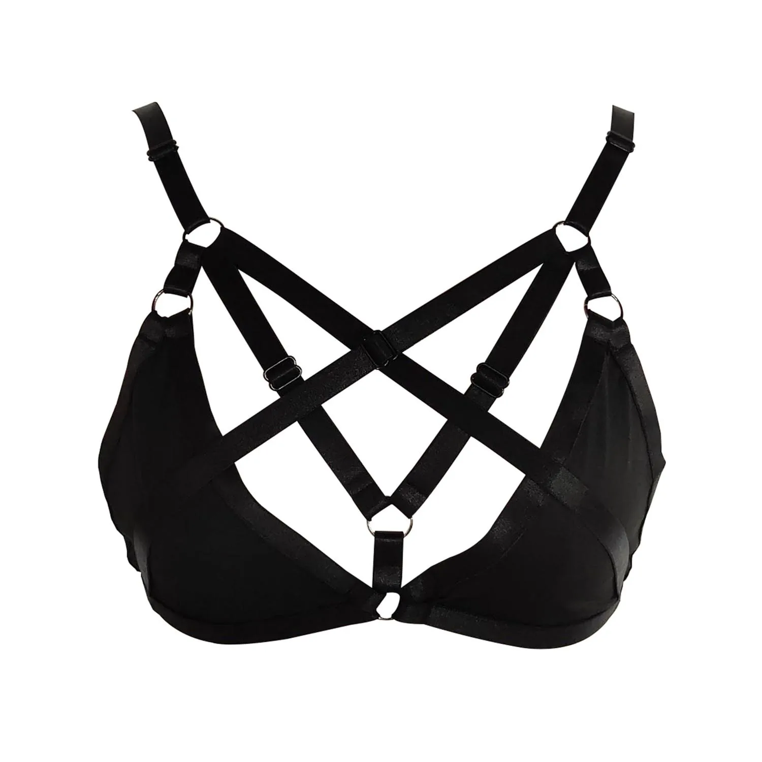 الجسم تسخير ارتداء تأثيري القطب الرقص Harajuku القوطية قفص الصدرية تسخير الصدرية الوثن الهذيان ارتداء المحاصيل الأعلى مثير الملابس الداخلية عبودية #5