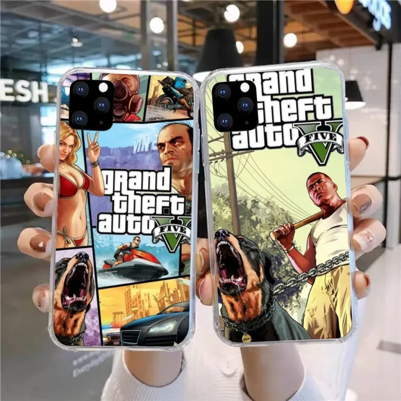 GTA Grand Theft Auto Smart Phone Case for Huawei P50 P40 P30 Pro Mate 40 30 Pro Nova 8 8i Y7P Honor Clear Phone Cover Funda