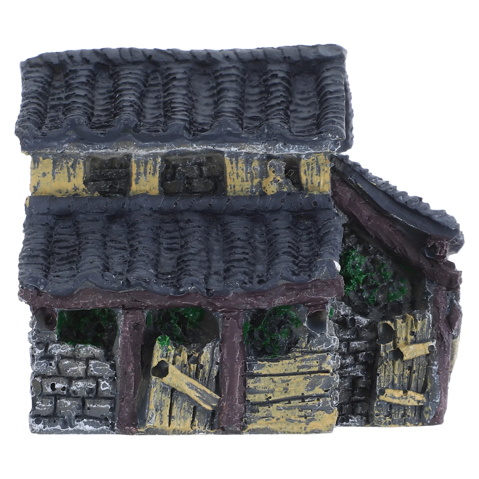 

Classical Resin Miniature Cottage for Terrarium Decor with Intricate Chinese Architecture Design Ideal Aquarium Landscaping Prop