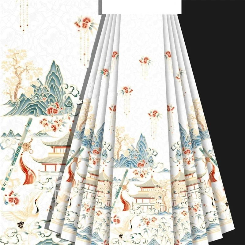 Woman clothing Skirts for women  Xianhe Linming Printing and Dyeing Horse Face Skirt Ming Hanfu Chinese Horse Face Skir Style