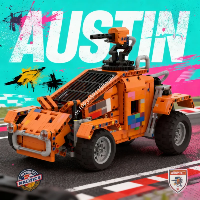 1375pcs MOC Technical RC Factory Car Rotating Turret Model Building Blocks Architecture Toy DIY Christmas Gifts Education