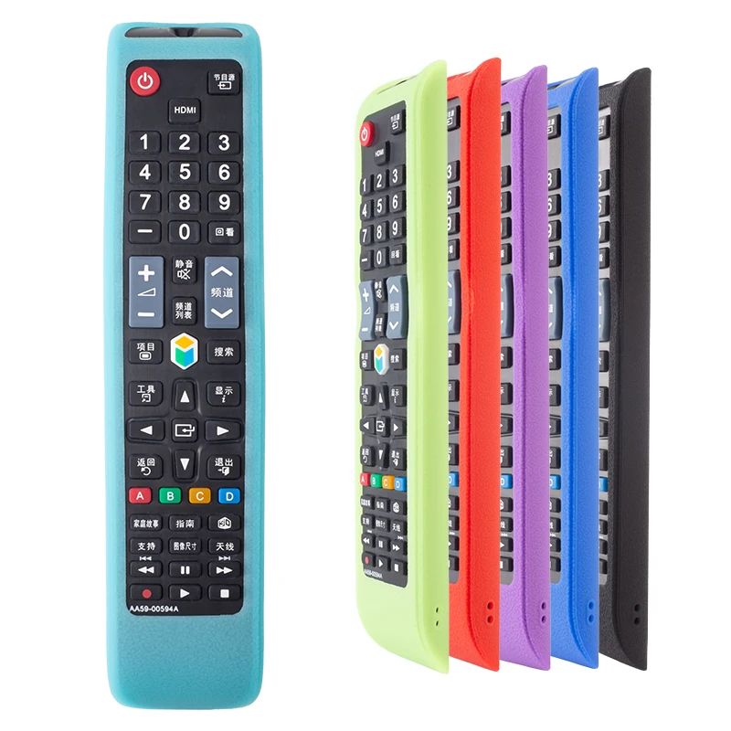 Luminous Green Silicone Protective Cover For Samsung TV Remote Control BN59-01198Q Remote Control