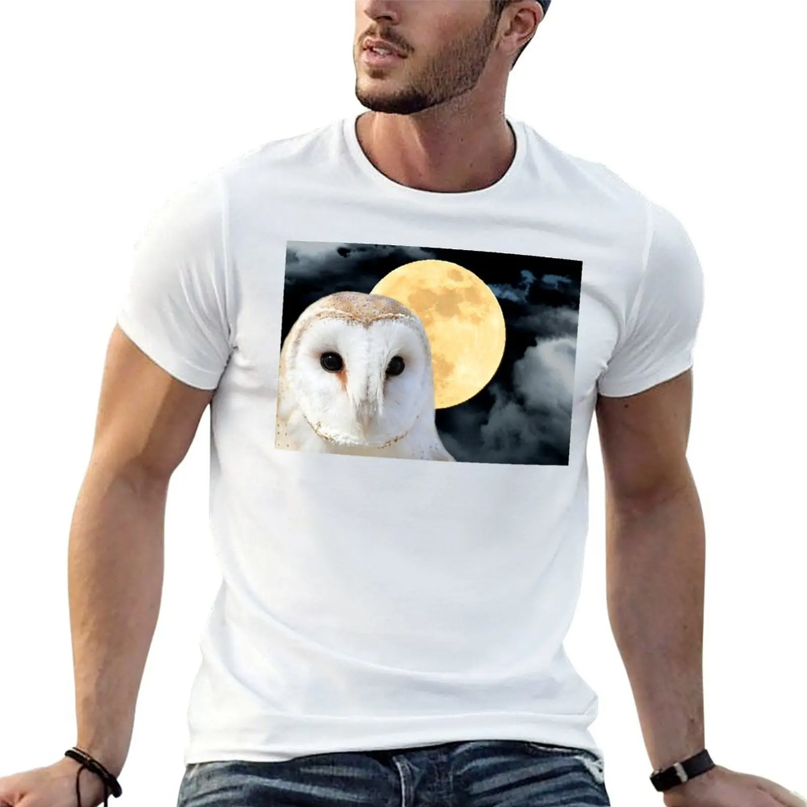 Barn Owl Bird Modern Country Art Modern Cottage Chic Art A493 T-Shirt affliction shirts luxury t-shirt mens funny t shirts