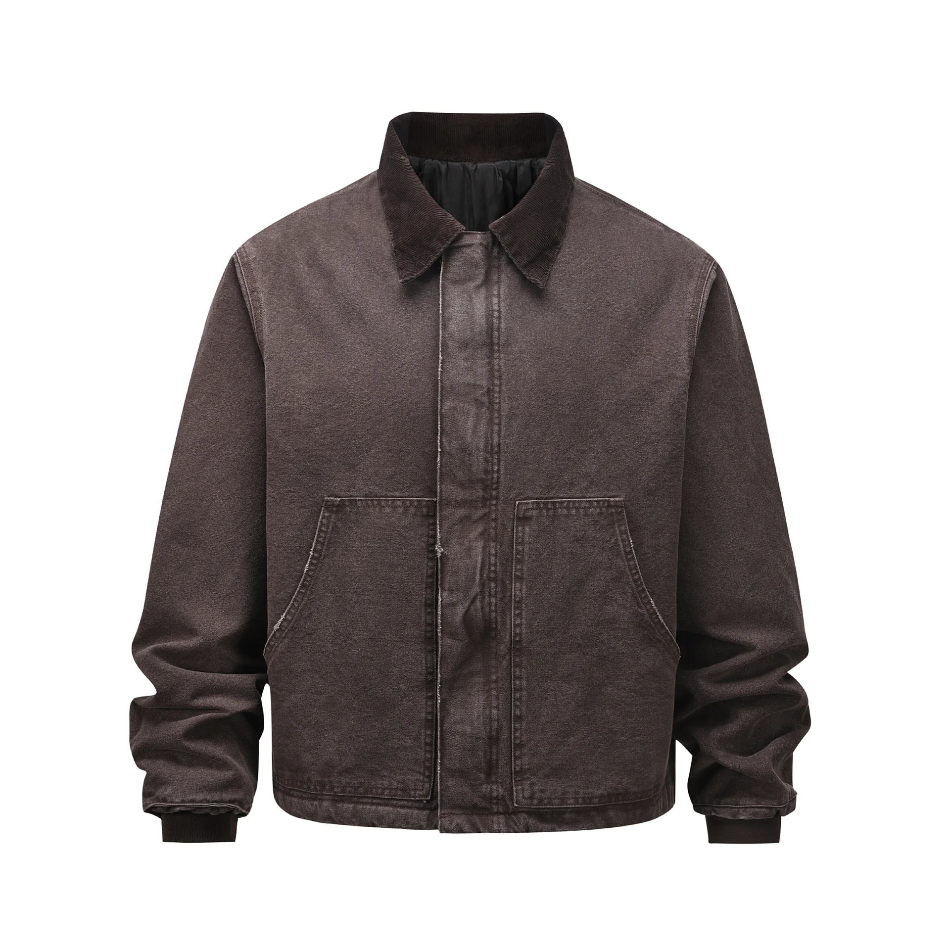 2025 Autumn Winter New Thick Cotton Padded Washed Jacket Unisex Multi Color Options Loose Casual Warm