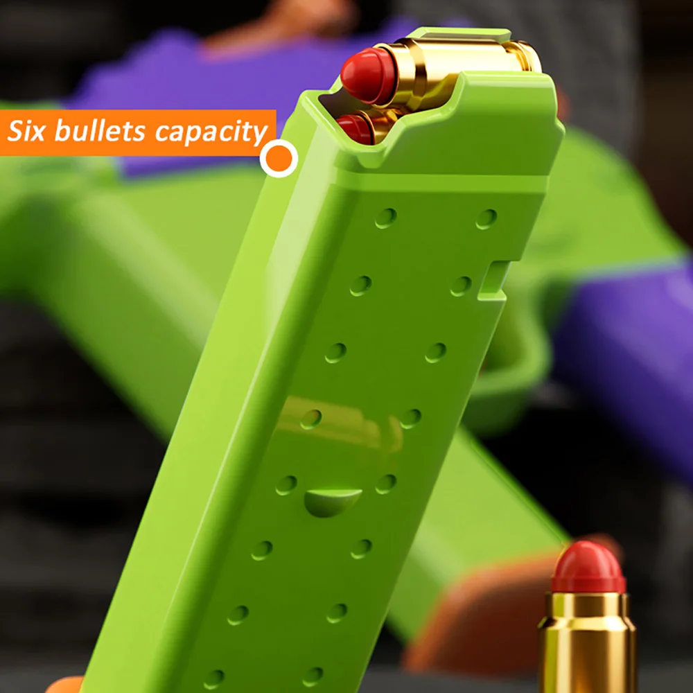 Pistole Muser giocattolo pistola manuale Soft Bullet Shell lancio di armi giocattolo realistiche modello di tiro Blaster per ragazzi regali per bambini