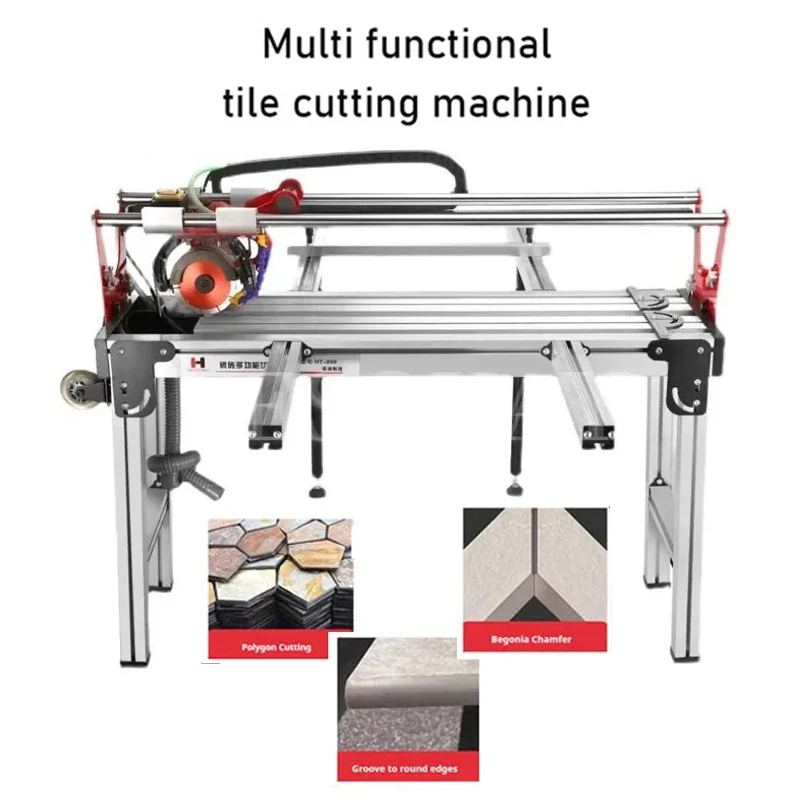 Multifunctional Ceramic Tile Cutter Push Knife High Precision Marble Floor Tile Cutting Machine with Infrared Laser Positioning.